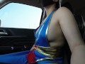 農家の人妻が春麗コスプレで車内で揺れてたら...💖日本人,素人,熟女,嫁,露出,巨乳,個人撮影