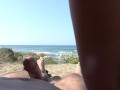 Random Stranger Fucks My Hairy Pussy On The Nude Beach In France