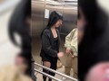 hot date sucks my cock in an elevator