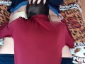 Our brunette neighbor takes turns licking our pussies - IkaSmokS