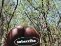 Cute Ebony Bubble Butt Babe in the Caribbean Woods