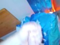 Huge buildup of cum 😍 after my stream Cumming on my mirror in red lighting ✨️ 👌 spraying sperm
