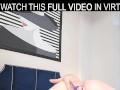 Solo girl,Lorin masturbates at home with har favorite purple toy in VR.