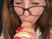 I'm so hungry I couldn't wait any longer and started sucking right here.