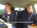 Fake Driving School GINGER Big Tits and Hairy GINGER Pussy in Hot Exam Fuck