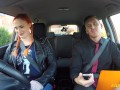 Fake Driving School GINGER Big Tits and Hairy GINGER Pussy in Hot Exam Fuck