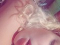 Horny little kitten wakes you up with her moans