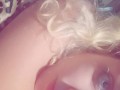 Horny little kitten wakes you up with her moans