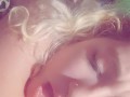 Horny little kitten wakes you up with her moans