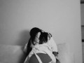 pleasures in the evening naturally beautiful woman and handsome guy
