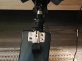 Giving a footjob in my strappy heels to a black cock on my fuck machine