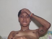 Cute Dyke showing off her tiny body