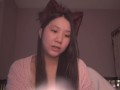 Cute Asian Girl Kitty Cat Cosplay ASMR - read with me onii-chan! - Ezra 9-10