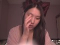 Cute Asian Girl Kitty Cat Cosplay ASMR - read with me onii-chan! - Ezra 9-10