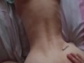 Girl sits on a dick
