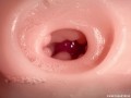 CLOSE UP CAMERA IN PUSSY: CUM Inside PUSSY TWICE! BEST CREAMPIE in 4K with Girl Moaning!
