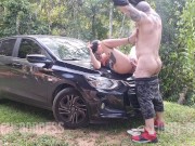 Pissing with lust and fucking while smoking!