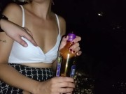 Having sex with a stranger in the alley near home.