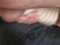 I fuck the hand held Holly pussy and cum deep inside