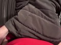 Deep-throat,riding a fat cock and cum play with a down-jacket 266
