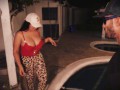 Husband gives his busty Latina a pool and she cheats on him by sucking the instructor's cock