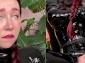DRIPPING & SQUIRTING MILF ESLUNA LOVE IN BLACK LATEX