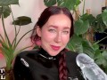 DRIPPING & SQUIRTING MILF ESLUNA LOVE IN BLACK LATEX