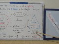 The volume ratio of a sphere, a cylinder, and a cone in the simplest integer ratio. [JapanMath]