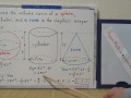 The volume ratio of a sphere, a cylinder, and a cone in the simplest integer ratio. [JapanMath]