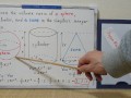 The volume ratio of a sphere, a cylinder, and a cone in the simplest integer ratio. [JapanMath]