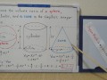 The volume ratio of a sphere, a cylinder, and a cone in the simplest integer ratio. [JapanMath]