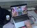 Stepdad catches stepdaughter masturbating and playing Project QT. Fucking stepdaughter. Nutaku