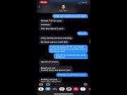 My new bull turns me on by sexting and then fucks me hard