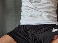 Daddy jerking off his big cock bulge