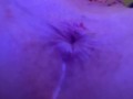 Close Up Squirting Orgasm.. I was so horny I put my dildo in my tight little ass