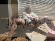 College Slut Squirts in Public