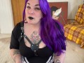 POV Goth Babe Stuffs You