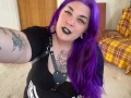 POV Goth Babe Stuffs You
