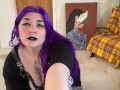 POV Goth Babe Stuffs You