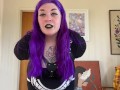 POV Goth Babe Stuffs You