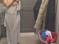 Masturbating and ACCIDENTAL Squirt in Target Changing Room!
