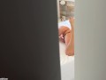 Peeping how my Hot Roommate masturbates, she lets me to CREAMPIE her POV