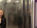 Stuck in an elevator with a tiny babe with a big ass and dirty thoughts