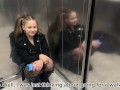 Stuck in an elevator with a tiny babe with a big ass and dirty thoughts