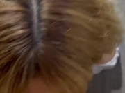 She sucks me off (listen to her moans) until I fuck her