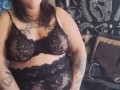 BBW BRUNETTE WIFE gets FUCKED, raw and creampied in lingerie, by BWC while husbands at work.