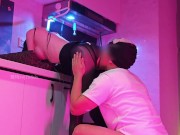 177瑜伽老师马油黑丝