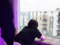Femboy suck & fuck by the hotel window