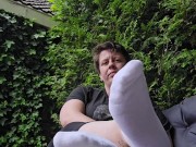 Perfect white socks and put them off 😍