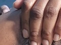 Black Girl Masturbates with Cucumber